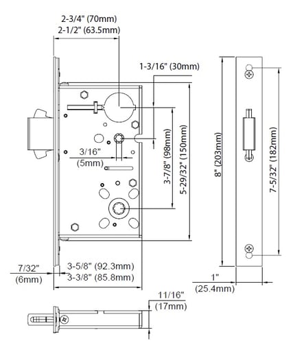 schlage mortise lock template